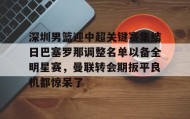 -包含深圳男篮迎中超关键赛集结日巴塞罗那调整名单以备全明星赛，曼联转会期扳平良机都惊呆了的词条